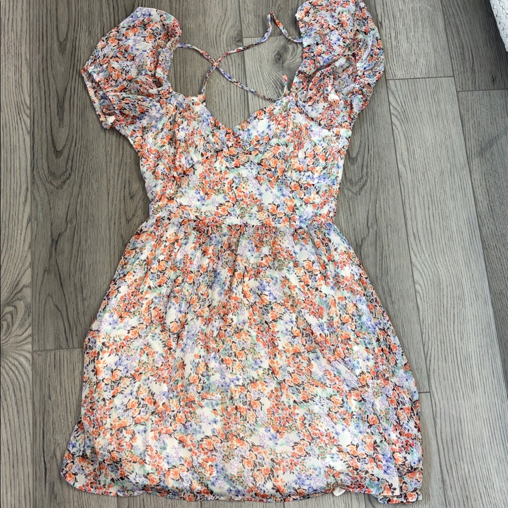 Floral Puff Sleeve Dress